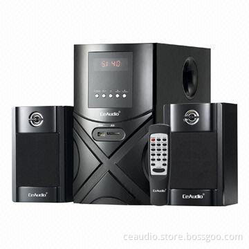 2.1ch camputer speakers, woofer with USB, SD Card Reader and FM Radio,60W output